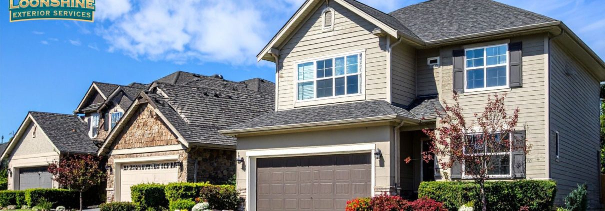 exterior of a suburban home - LoonShine Exterior Services reliable window washers for multi floor suburban homes