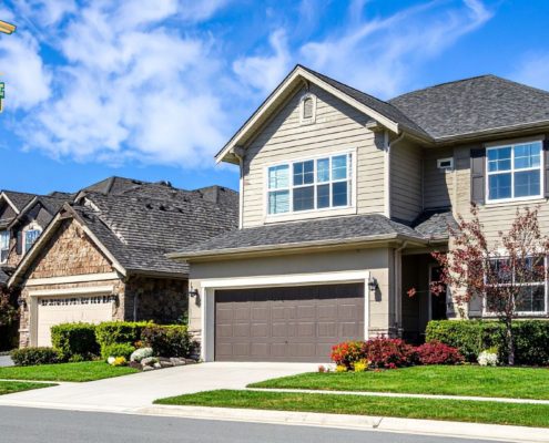 exterior of a suburban home - LoonShine Exterior Services reliable window washers for multi floor suburban homes